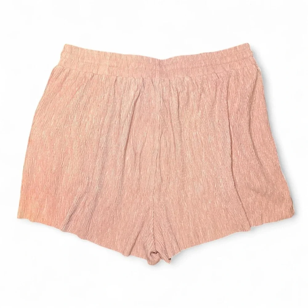 NWT MINKPINK x M|PC Textured Faux Suede Pastel Pink Lounge Shorts — SMALL